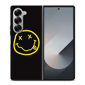 NIRVANA SMILEY FACE Samsung Galaxy Z Fold 6 Case Cover