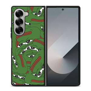 PEPE THE SMUG FROG COLLAGE Samsung Galaxy Z Fold 6 Case Cover PEPE THE SMUG FROG COLLAGE Samsung Galaxy Z Fold 6 Case Cover