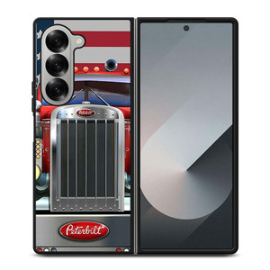 PETERBILT TRUCK AMERICAN FLAG Samsung Galaxy Z Fold 6 Case Cover