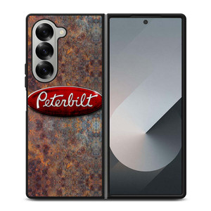 PETERBILT TRUCK RUSTY METAL LOGO Samsung Galaxy Z Fold 6 Case Cover