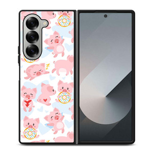 PINK BABY PIGS PATTERN Samsung Galaxy Z Fold 6 Case Cover