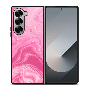 PINK LIQUID TEXTURES Samsung Galaxy Z Fold 6 Case Cover