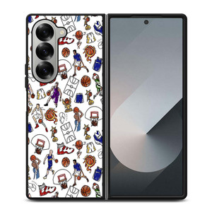 PLAYFUL BASKETBALL DOODLE ART Samsung Galaxy Z Fold 6 Case Cover