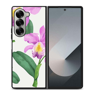 PURPLE ORCHID FLOWER PAINTING Samsung Galaxy Z Fold 6 Case Cover