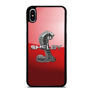 FORD MUSTANG SHELBY COBRA RED LOGO iPhone XS Max Case Cover
