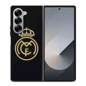 REAL MADRID CF LOGO BLACK Samsung Galaxy Z Fold 6 Case Cover