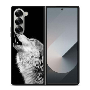 ROAR WHITE WOLF Samsung Galaxy Z Fold 6 Case Cover ROAR WHITE WOLF Samsung Galaxy Z Fold 6 Case Cover