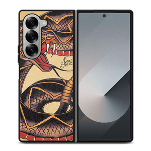 SAILOR JERRY SNAKE TATTOO Samsung Galaxy Z Fold 6 Case Cover SAILOR JERRY SNAKE TATTOO Samsung Galaxy Z Fold 6 Case Cover