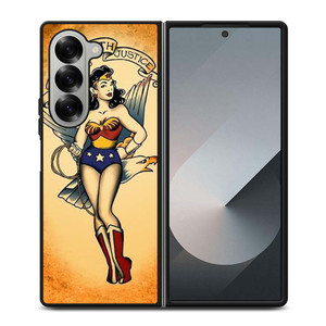 SAILOR JERRY TATTOO WONDER WOMAN Samsung Galaxy Z Fold 6 Case Cover