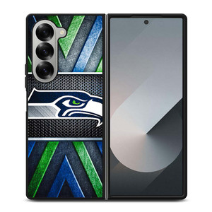 SEATTLE SEAHAWKS METAL LOGO Samsung Galaxy Z Fold 6 Case Cover