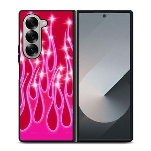 SNINY PINK FLAMES Samsung Galaxy Z Fold 6 Case Cover SNINY PINK FLAMES Samsung Galaxy Z Fold 6 Case Cover