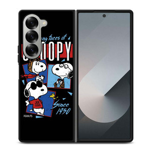 SNOOPY FACES THE PEANUTS CARTOON Samsung Galaxy Z Fold 6 Case Cover