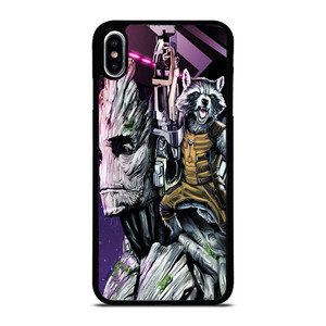 ROCKET RACCOON AND GROOT MARVEL iPhone XS Max Case Cover ROCKET RACCOON AND GROOT MARVEL iPhone XS Max Case Cover