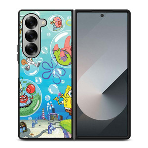 SPONGEBOB AND FRIENDS BUBBLES Samsung Galaxy Z Fold 6 Case Cover