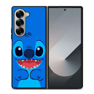 STITCH BLUE CARTOON CHARACTER Samsung Galaxy Z Fold 6 Case Cover