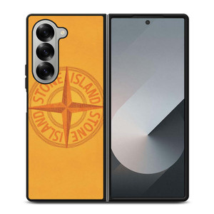 STONE ISLAND LOGO YELLOW Samsung Galaxy Z Fold 6 Case Cover