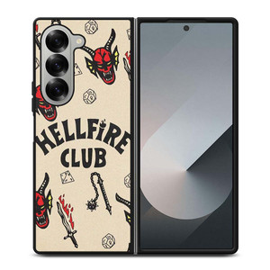 STRANGER THINGS HELLFIRE CLUB Samsung Galaxy Z Fold 6 Case Cover STRANGER THINGS HELLFIRE CLUB Samsung Galaxy Z Fold 6 Case Cover