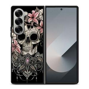 SUGAR SKULL FLOWER Samsung Galaxy Z Fold 6 Case Cover