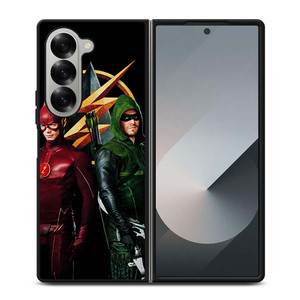 THE FLASH VS GREEN ARROW DC Samsung Galaxy Z Fold 6 Case Cover THE FLASH VS GREEN ARROW DC Samsung Galaxy Z Fold 6 Case Cover