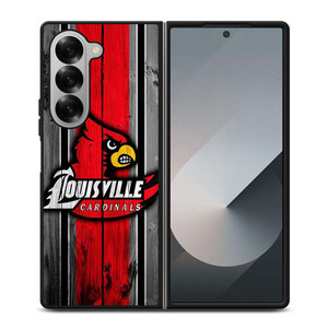 UNIVERSITY OF LOUISVILLE WOODEN LOGO Samsung Galaxy Z Fold 6 Case Cover