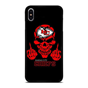 KANSAS CITY CHIEFS SKUL LOGO iPhone XS Max Case Cover