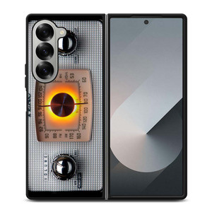 VINTAGE RADIO SILVER METAL Samsung Galaxy Z Fold 6 Case Cover VINTAGE RADIO SILVER METAL Samsung Galaxy Z Fold 6 Case Cover