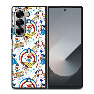 WONDER WOMAN COLLAGE Samsung Galaxy Z Fold 6 Case Cover WONDER WOMAN COLLAGE Samsung Galaxy Z Fold 6 Case Cover