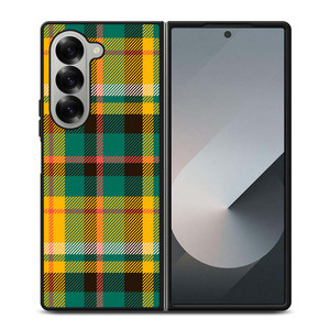 YELLOW GREEN TARTAN PATTERN Samsung Galaxy Z Fold 6 Case Cover YELLOW GREEN TARTAN PATTERN Samsung Galaxy Z Fold 6 Case Cover