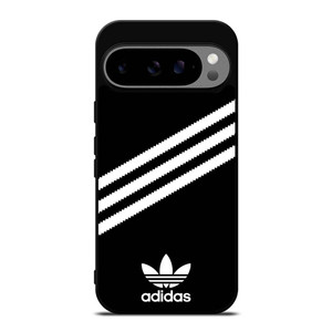 ADIDAS ORIGINALS STRIPES BLACK WHITE Google Pixel 9 Pro XL Case Cover