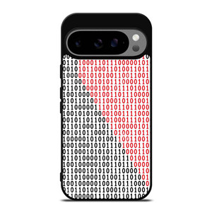 BINARY CODE HALF HEART PATTERN Google Pixel 9 Pro XL Case Cover