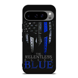 BLUE LINE POLICE WARRIOR SKULL Google Pixel 9 Pro XL Case Cover