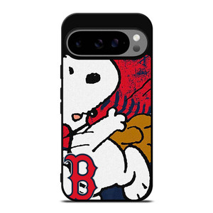 BOSTON RED SOX BASEBALL SNOOPY Google Pixel 9 Pro XL Case Cover