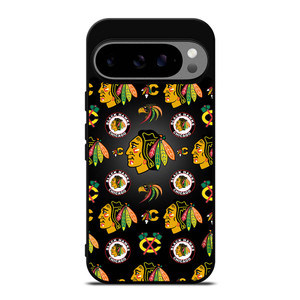 CHICAGO BLACKHAWKS COLLAGE LOGO Google Pixel 9 Pro XL Case Cover