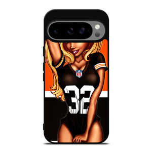 CLEVELAND BROWNS NFL CARTOON GIRL Google Pixel 9 Pro XL Case Cover