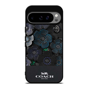 COACH NEW YORK BLACK TEA ROSE Google Pixel 9 Pro XL Case Cover