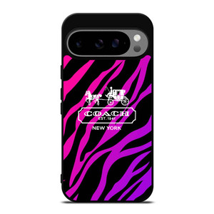 COACH NEW YORK BLACK VIOLET Google Pixel 9 Pro XL Case Cover