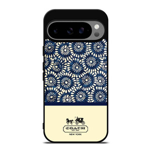 COACH NEW YORK BLUE FLORAL BATIK Google Pixel 9 Pro XL Case Cover