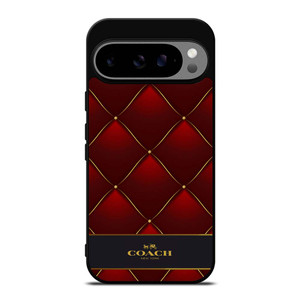 COACH NEW YORK RED GOLD Google Pixel 9 Pro XL Case Cover COACH NEW YORK RED GOLD Google Pixel 9 Pro XL Case Cover