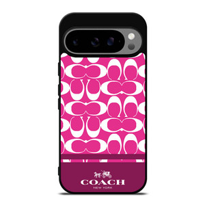 COACH PINK NEW YORK Google Pixel 9 Pro XL Case Cover COACH PINK NEW YORK Google Pixel 9 Pro XL Case Cover