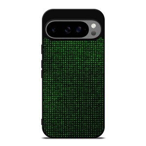GREEN BINARY CODE PATTERN Google Pixel 9 Pro XL Case Cover
