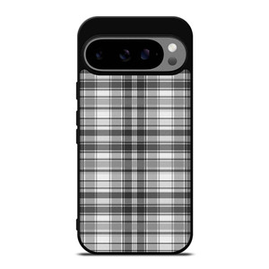 GREY CHECK FABRIC TEXTURES Google Pixel 9 Pro XL Case Cover