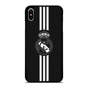 REAL MADRID FC BLACK LOGO iPhone XS Max Case Cover REAL MADRID FC BLACK LOGO iPhone XS Max Case Cover