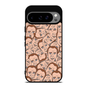 NICOLAS CAGE CARTOON COLLAGE Google Pixel 9 Pro XL Case Cover