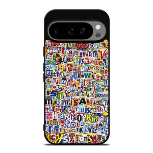 RETRO ALPHABET COLLAGE Google Pixel 9 Pro XL Case Cover RETRO ALPHABET COLLAGE Google Pixel 9 Pro XL Case Cover