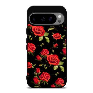 SEAMLESS RED ROSE PATTERN Google Pixel 9 Pro XL Case Cover