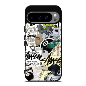 STUSSY COLLAGE Google Pixel 9 Pro XL Case Cover STUSSY COLLAGE Google Pixel 9 Pro XL Case Cover