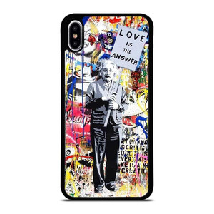 BANKSY EINSTEIN GRAFFITI iPhone XS Max Case Cover