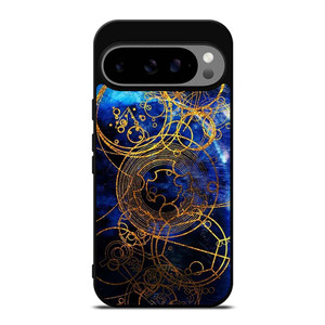 TIME LORD WRITING GOLD BLUE Google Pixel 9 Pro XL Case Cover