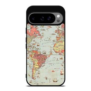 VINTAGE MAP Google Pixel 9 Pro XL Case Cover