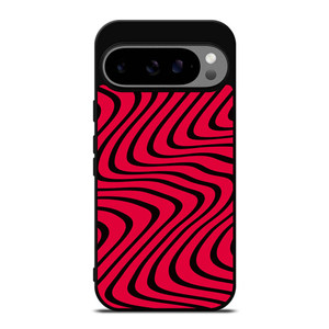 WAVY RED PATTERN Google Pixel 9 Pro XL Case Cover